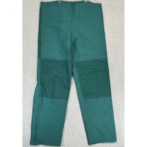 Vintage Cabelas Goretex Pants Mens L x 30" Green Elastic Waist Bottoms Zip Cuff
